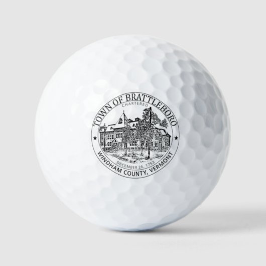 BRATTLEBORO VERMONT GOLFBALL (Vorderseite)
