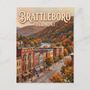 Brattleboro Vermont Postkarte