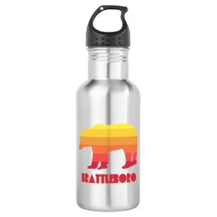 Brattleboro Vermont Rainbow Bear Edelstahlflasche