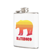 Brattleboro Vermont Rainbow Bear Flachmann (Links)