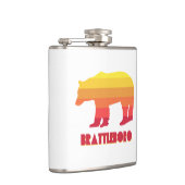 Brattleboro Vermont Rainbow Bear Flachmann (Rechts)