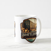 Brattleboro, Vermont | VINTAG Kaffeetasse (VorderseiteRechts)