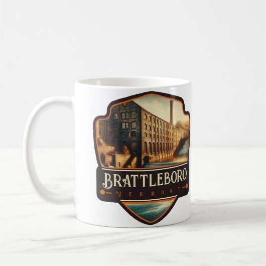 Brattleboro, Vermont | VINTAG Kaffeetasse (Links)