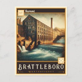Brattleboro, Vermont | Vintage Postkarte