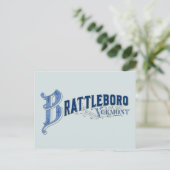 Brattleboro, Vermont, Windham County 1896 Logo Pos Postkarte (Stehend Vorderseite)