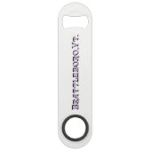 Brattleboro, VT 1886 Logoöffner Speedflaschenöffner (Vorderseite)