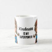 Bratty Superhero Girl Cartoon Kaffeetasse (Mittel)