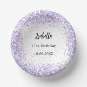 Bratviolett-Lavendel Pappteller (Vorderseite)