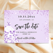 Bratviolett-Party Save the Date