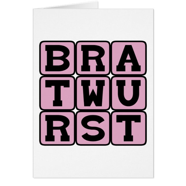 Bratwurst, deutsche Wurst (Vorne)