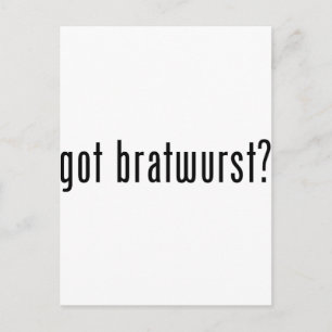 Bratwurst got? postkarte