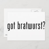 Bratwurst got? postkarte (Vorne/Hinten)
