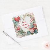 Bratwurst Quadratischer Aufkleber (Umschlag)