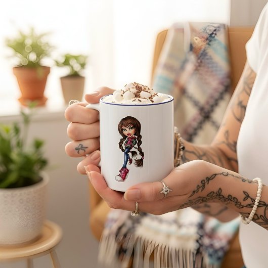 Bratz-Kaffeetasse Zweifarbige Tasse