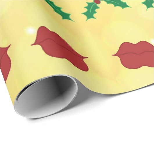 Bratz Lips & Mistletoe Geschenkpapier (Rolleneckpunkt)