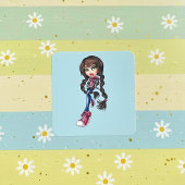 Bratz Quadratischer Aufkleber