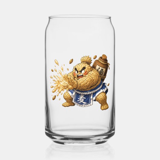 Brau Kämpfer Korn Dosen Glas (Vorderseite)
