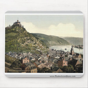 Braubach und Marksburg, der Rhein, Deutschland Mousepad