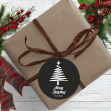 Brauch Familienname Frohe Weihnachten Schwarz-weiß