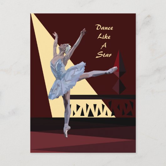 Brauch "Swan Lake Ballerina" Postkarte (Vorderseite)