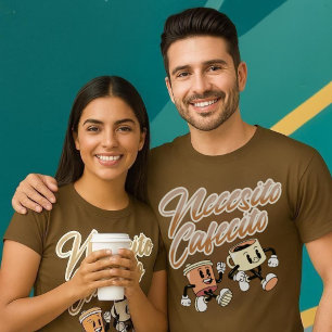 Brauche Cafecito Vintage-Spanisches Kaffeeshirt T-Shirt