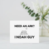 Brauche eine Arche, ich Noah-Typ Postkarte (Stehend Vorderseite)