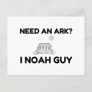 Brauche eine Arche, ich Noah-Typ Postkarte