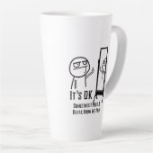 Brauche eine Pause Latte Tasse (Rechte Ecke)