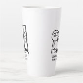 Brauche eine Pause Latte Tasse (Vorderseite)