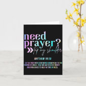 Brauche Gebet Tippe Meine Schulter Christliche Män Karte (Gelbe Blume)