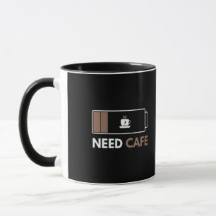 Brauche Kaffe Funny Low Battery Kaffeetasse