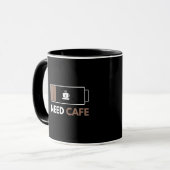 Brauche Kaffe Funny Low Battery Kaffeetasse (Vorderseite Links)