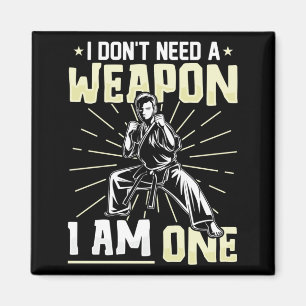 Brauche Keine Waffe, Bin Ein Lustiger Karate-Schwa Magnet