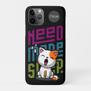 Brauche mehr Schlaf Lustiger Kater süße Gähn-Mim Case-Mate iPhone Hülle