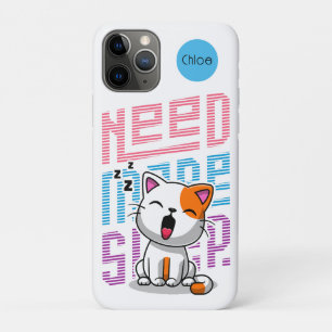 Brauche mehr Schlaf Lustiger Katzen-Cute-Gähnen- Case-Mate iPhone Hülle