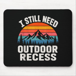 Brauche Outdoor-Pause vintage retro Sonnenuntergan Mousepad
