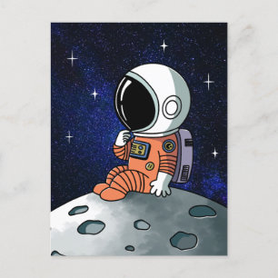 Brauche Platz, Astronaut, Raumfahrer Postkarte