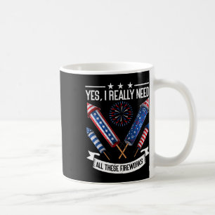 Brauchen Sie alle diese Feuerwerke Unabhängigkeit Kaffeetasse