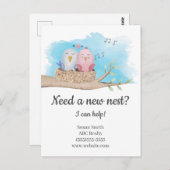 Brauchen Sie ein neues Nest Real Anwesen Marketing Postkarte (Vorne/Hinten)
