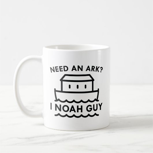 Brauchen Sie eine Arche? Ich Noah Typ. Kaffeetasse (Links)