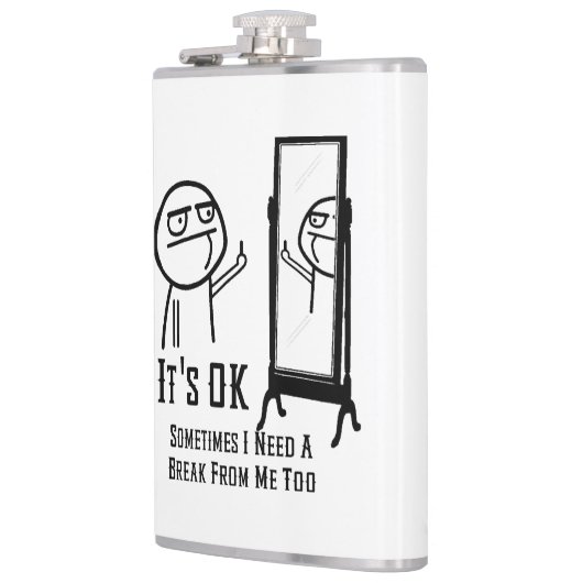 Brauchen Sie eine Break Mirror Flask Flachmann (Links)