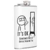 Brauchen Sie eine Break Mirror Flask Flachmann (Rechts)