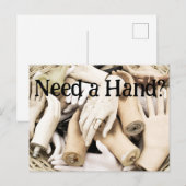 Brauchen Sie eine Hand? Postkarte (Vorne/Hinten)