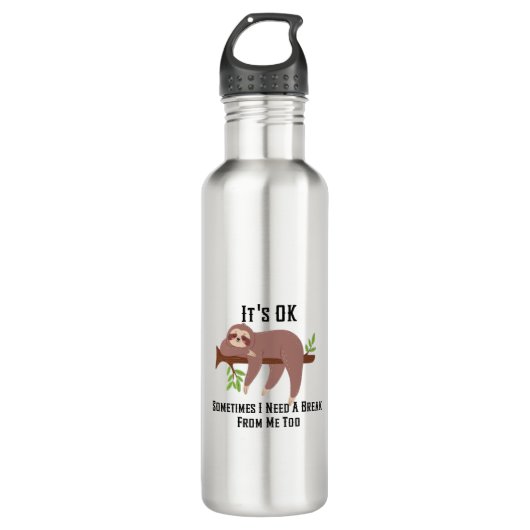 Brauchen Sie eine Pause Edelstahlflasche (Vorderseite)