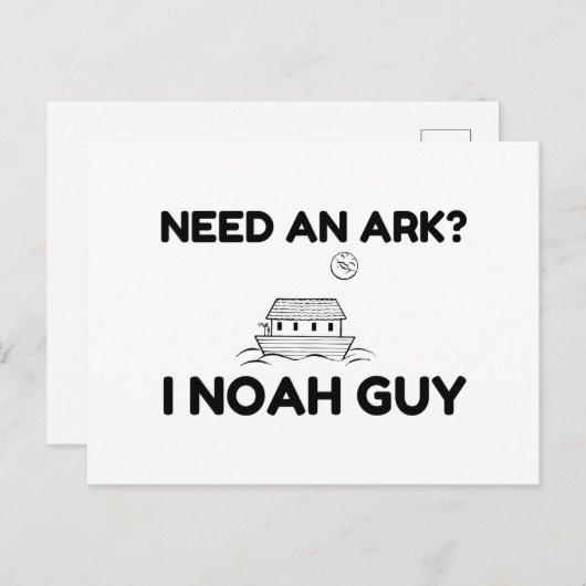 Brauchen Sie einen Ark I Noah Typ Postkarte (Vorne/Hinten)
