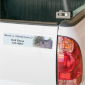 Brauchen Sie einen Handyman? (personalisierbar) Autoaufkleber (Auf Lkw)