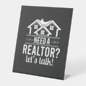 Brauchen Sie einen Realtor? Real Anwesen Agent Sockelschild (Vorderseite)