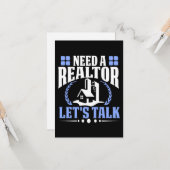 Brauchen Sie einen Realtor? Reales Anwesen Agent v Karte (Vorderseite/Rückseite Beispiel)