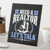 Brauchen Sie einen Realtor? Reales Anwesen Agent v Sockelschild (In Situ)