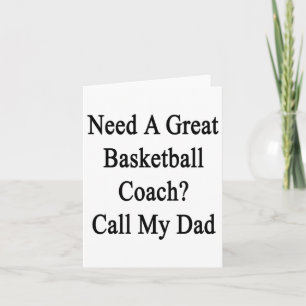 Brauchen Sie einen tollen Basketballtrainer, rufen Karte
